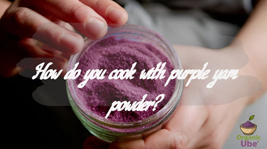 How do you cook with purple yam powder?