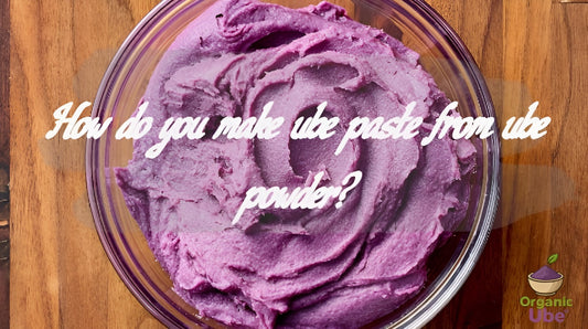 How do you make ube paste from ube powder?