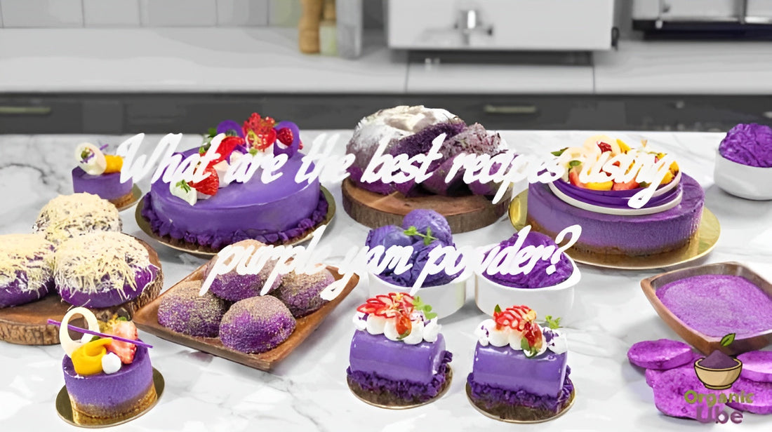 What are the best recipes using purple yam powder?