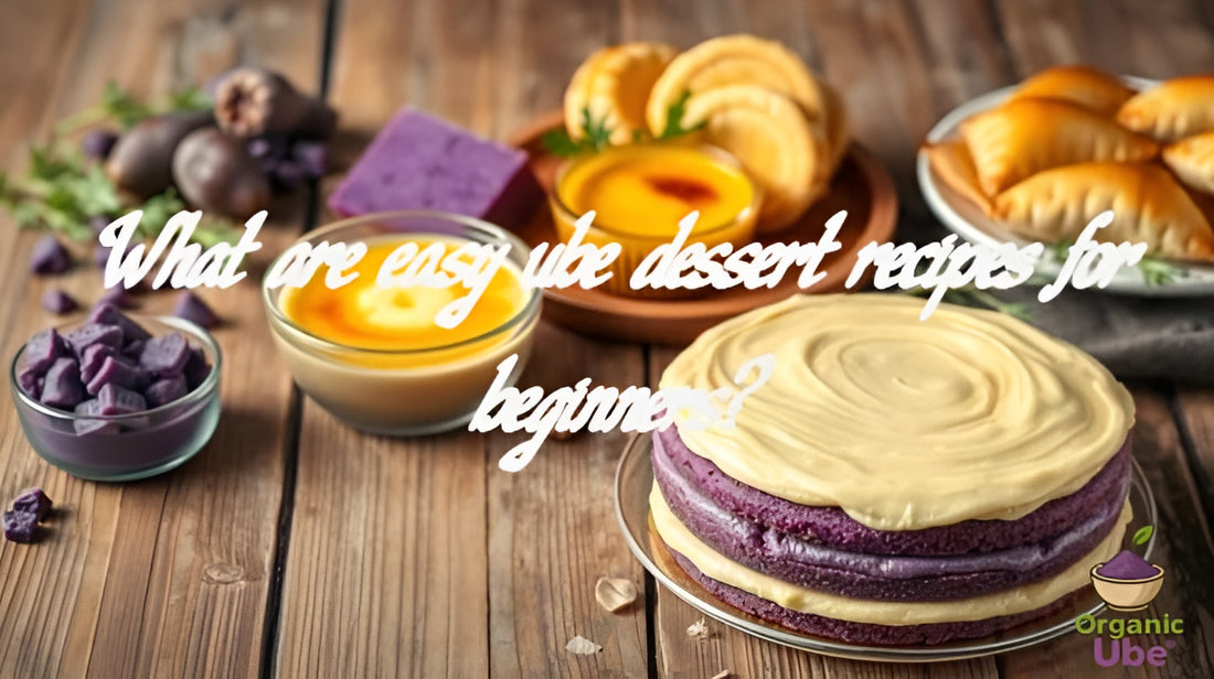 What are easy ube dessert recipes for beginners?