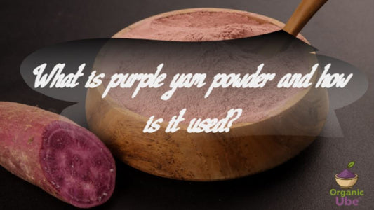 What is purple yam powder and how is it used?