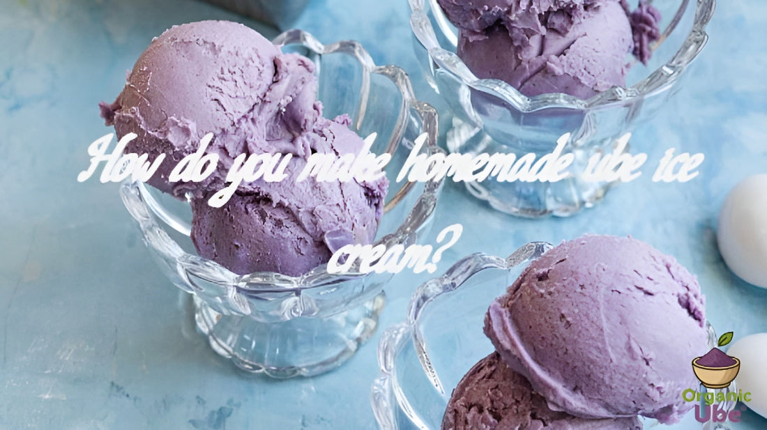 How do you make homemade ube ice cream?