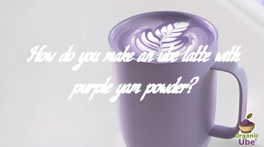 How do you make an ube latte with purple yam powder?