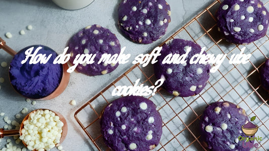 How do you make soft and chewy ube cookies?