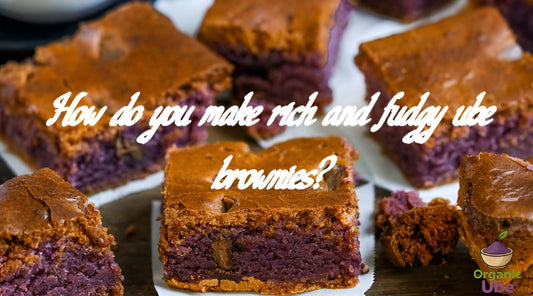 How do you make rich and fudgy ube brownies?