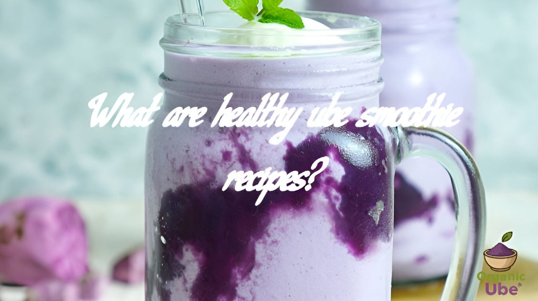 What are healthy ube smoothie recipes?