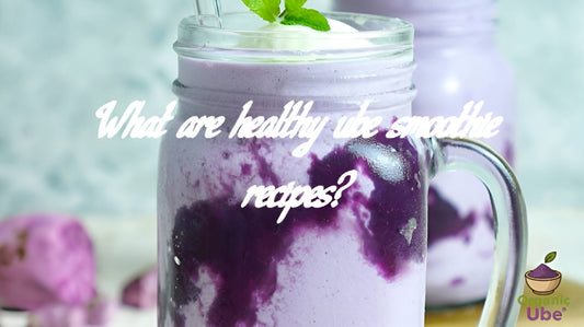 What are healthy ube smoothie recipes?