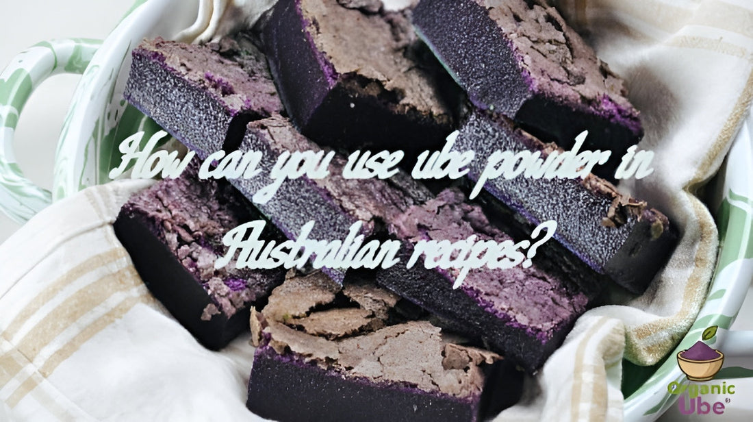 How can you use ube powder in Australian recipes?