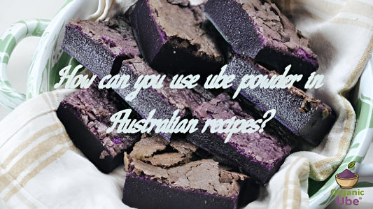 How can you use ube powder in Australian recipes?